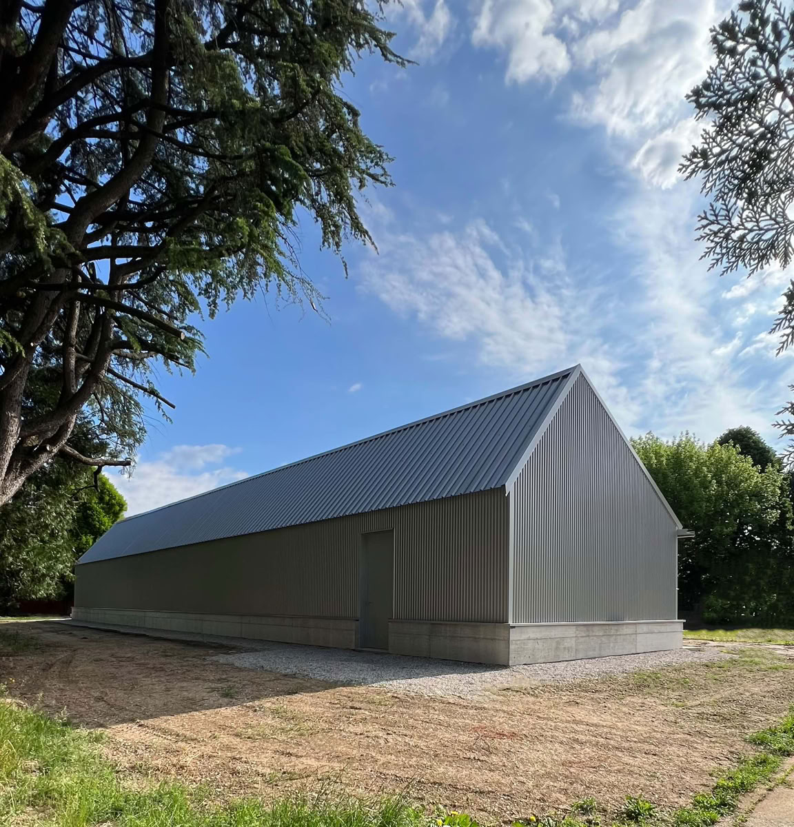 Prospetto nord della mensa di Villa del Conte progettata dallo studio di architettura MD41, specializzato in grandi edifici e workplace.